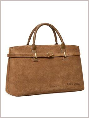 Vegan Leather Soft Satchel Bag Women Medium Work Tote Handbag
